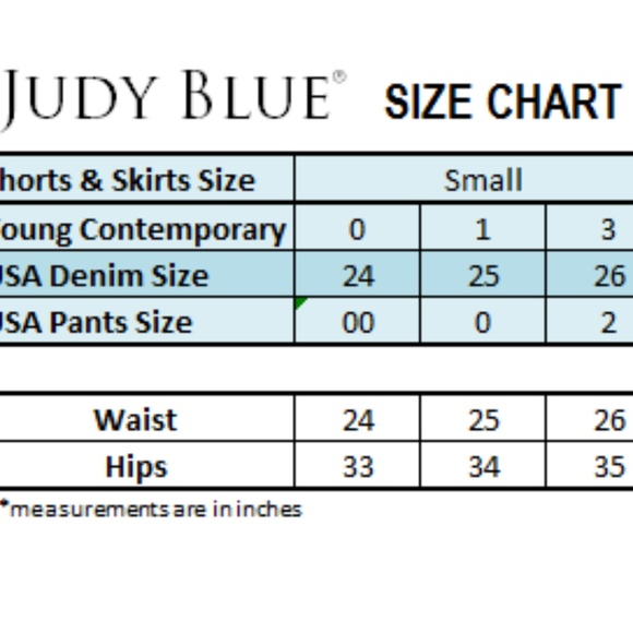 judy blue sizing compared to kancan